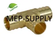 1/2" PEX TEE - Brass 1/2 inch Crimp Fitting, LEAD FREE - LOT OF (50)