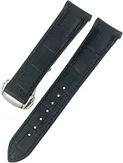 [BCMCBV] For Omega Seamaster Diver 300 AQUA TERRA AT150 Cowhide Strap Genuine Leather Watchband 19mm 20mm 21mm 22mm Curved End Watch Band