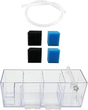 STARTIST Fish Tank External Filter Box Filtration System Fish Tank Accessory, Lightweight Water Purifier, Aquarium Hang on Back Filter, A
