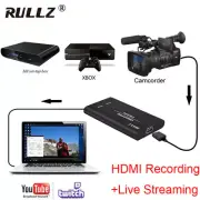 HD 1080p 60fps HDMI Video Capture Card Game Recording Box Live Streaming Device