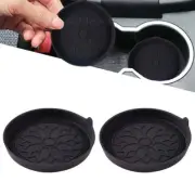 2x Car Coasters Cup Holder Coaster Anti Slip Auto Interior Accessories Cup Mat (for: Volvo)