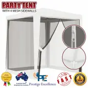 Gazebo With Insect Mesh Screen Net 2x2m Stylish Wedding Event Party Tent Shelter