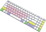 Colorful Silicone Laptop Keyboard Cover Skin Ultra Thin Anti Dust Washable Keyboard Skin Protector Cover for for Acer Aspire 3 A315 Aspire 5 A515 15.6 Inch Keyboard