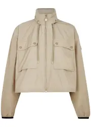 Moncler Leda Poplin Nylon Jacket - Beige - 3 (UK 14 / L) 3 (UK 14 / L)