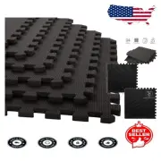 Multipurpose EVA Foam Tiles - 24 Interlocking Mats for Safe Play and Fitness