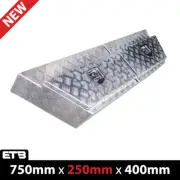 750x250x400mm Checker Plate Aluminium Under Tray Tool Boxes