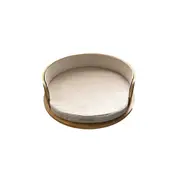 Rumi Round Pet Bed Medium Velvet Cream