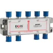DOSS SP8F 8 WAY 'F' SPLITTER OR COMBINER DC PASS THROUGH 2.4GHZ DOSS