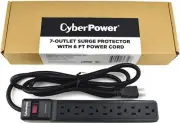 CyberPower 7-outlet Surge Protector with 6 FT Power Cord