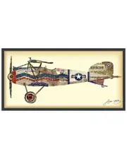 Empire Art Direct Antique Biplane #3 Framed Artwork by Alex Zeng