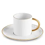 L'Objet Neptune Gold Espresso Cup and Saucer