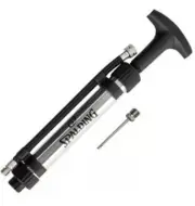Spalding 6" Dual Action Ball Pump with Hose - Chrome