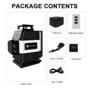 Mini 16 Lines Laser Level 4D Self-Leveling 360 Horizontal and Vertical Cross Gre