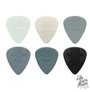 【買3送1】Dunlop Nylon pick 吉他彈片 吉他pick 彈片 Pick 撥片 耐磨【弦琴藝致】