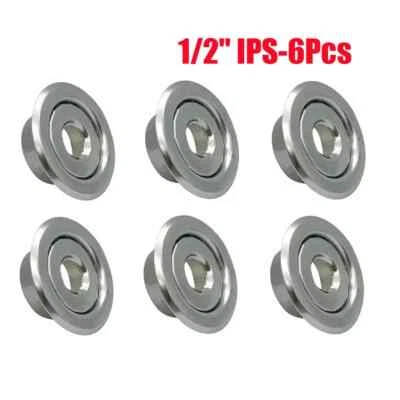 1/2" IPS Fire Sprinkler Head Semi-Recessed Escutcheon Two Piece Cover R (6 Pack)
