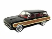 Trax 1:43 TR38B Ford XL Falcon Squire Black with Fake Brown Wood Panels - NEW