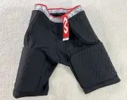 McDavid 738 Hex Thudd Shorts with Wrap around Thigh Adult Mens 2XL Black New