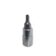 PFS4TR10 VIM Tools TR10 Tamper Proof TORX Gun Metal Gray Bit, Satin Chrome 1/4