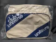 Club Universe Unitours Beige Blue Messenger Bag Vintage NEW
