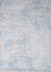Contemporary Abstract Indian Hand-knotted Oriental Area Rug 4'x6' Wool Carpet