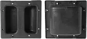 QIXIAMO 1 Set Replacement Sound Loudspeakers Recessed Handle Pull Handles Container Handle Black for Guitar Amp Cabinet