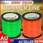 TRIMMER LINE WHIPPER SNIPPER CORD BRUSHCUTTER - 3 MM x 282M ORANGE / GREEN AUS