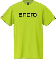 [ANDRO] J. T.T.A (Japanese Table Tennis Association) Officially Licensed Unisex Napa T-Shirt, Deo, Neon Yellow x Black