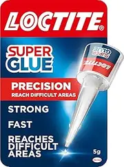 Loctite Precision Super Glue 5g – Clear, Strong Fast-Setting Liquid Adhesive for Instant and Accurate Repairs on Wood, Metal, Rubber