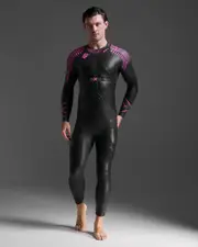 Propel Pro Wetsuit, 2XU, LT, Black/Punk Pink, Male