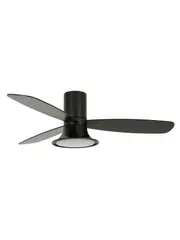 Flusso 132cm DC Fan with Light in Black