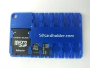 Blue micro SD Card Holder Storage Wallet Case SD/SDHC/SDXC USA Shipper!
