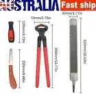 4X Farriers Tools Hoof Trim Grooming Tool Kit Rasp Knife Horse Farm Equipment AU