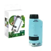 Pocket Microscope Kids Science Toy Kit 60-120X Educational Mini Handheld Microsc