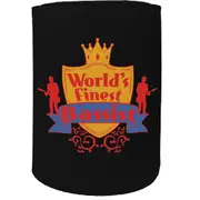 Alcohol Stubby Holder - Worlds Finest Bassist - Funny Novelty Birthday Gift Joke Beer Can Bottle