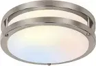 Dimmable 13" LED Ceiling Light, Adjustable 2700K-5000K, Brushed Nickel