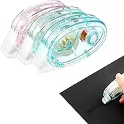 3Pcs Double Sided Adhesive Tape Glue Tape Roller 0.31 x 397 Inch Journal Scrapbooking Tape Portable Arts and Crafts Tape Adhesive Dots Roller Applicator for Card Making Scrapbooking Supplies