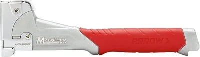 Arrow HT50MG Heavy Duty Magnesium Hammer Tacker Kit for Insulation, Red