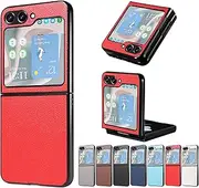 Compatible with Samsung Galaxy Z Flip5 Case,Compatible with Samsung Galaxy Z Flip5 5G Shockproof and Anti-Drop Phone Case Cover Red