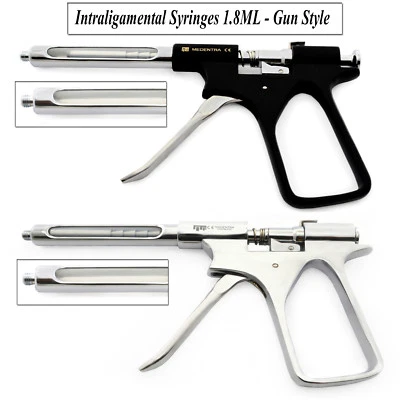 Dental Intraligamental Syringe 1.8ml Surgical Tralig Anesthetic Gun Pistol Style