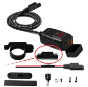 Waterproof QC 3.0 Motorcycle Dual USB Phone GPS LED Super Fast Charger Adapter