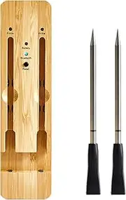 Wadayu Smart Meat Thermometers, APP Control Waterproof Wireless Meat Thermometer for Kitchen BBQ Grilling Smoker (2-Probe)