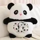 6Pcs Small Toys Inside Cute Panda Cartoon Animals Plush Pillow Soft Stuffed Sofa