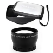 52mm 16:9 Wide Hood,Telephoto Lens for Pentax K-30,K-01,K-5,K-r,K-x,K-7,K-m,NEW