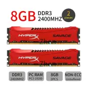 Kingston HyperX SAVAGE 16GB 2x 8GB DDR3 2400MHz PC3-19200 240Pin Memory RAM BT