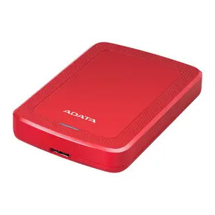 威剛 ADATA HV300 1TB/2TB/4TB/5TB 2.5吋行動硬碟 黑/白/藍/紅 AES加密防護 震動感