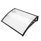 Instahut Window Door Awning 1mx1.2m Transparent Board Hollow Panel Frame