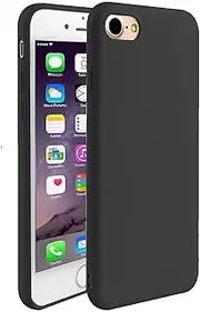 iBarbe iPhone 7 Case iPhone 8 (4.7 inch) Case,TPU Protective Bumper Cover Cases with Ultra Slim & Rugged Fit Shock Bumper Anti-Scratch Minimalist Silicone Phone Case Protector for iPhone 7/8-Black