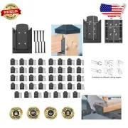 Versatile Deck Railing Connector Set with 40 Brackets & 320 Screws - Durable