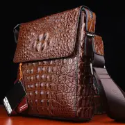 Men's Luxury Bag Alligator Crocodile Skin Shoulder Messenger Bags