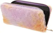 [FOMIYES] 1pc Portable Plush Wallet Women's Fashion Handbag Lady Purse Zippered Wallet Women Bag